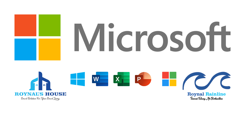 Roynal Rainline Menggunakan Produk Asli Microsoft Office Di Kantor