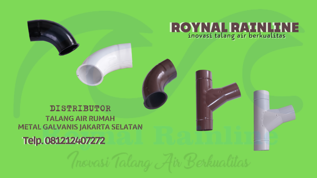 Jual Talang Air Rumah Metal Galvanis Karet