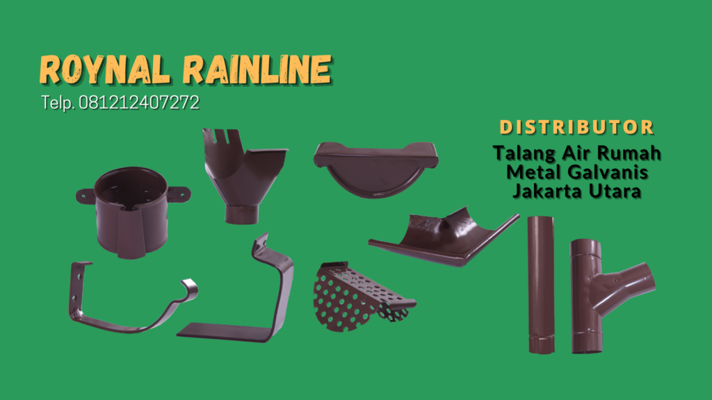Jual Talang Air Rumah Metal Galvanis Rawa Badak Utara