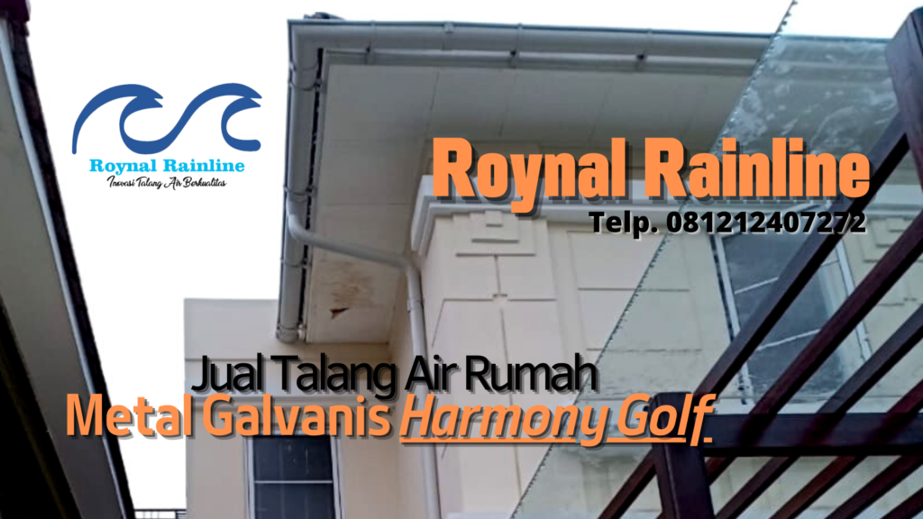 Jual Talang Air Rumah Metal Galvanis Harmony Golf